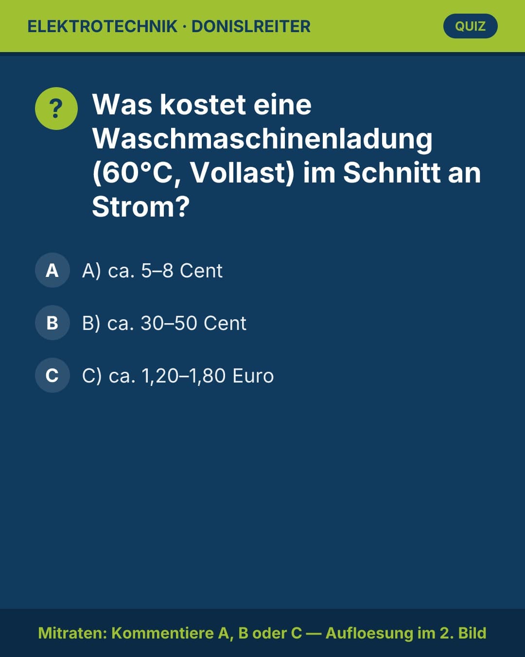 Kleiner Alltagscheck: Was kostet ein Waschgang wirklich? 🧺⚡

Viele unterschätzen das — oder überschätzen es maßlos. Wo 