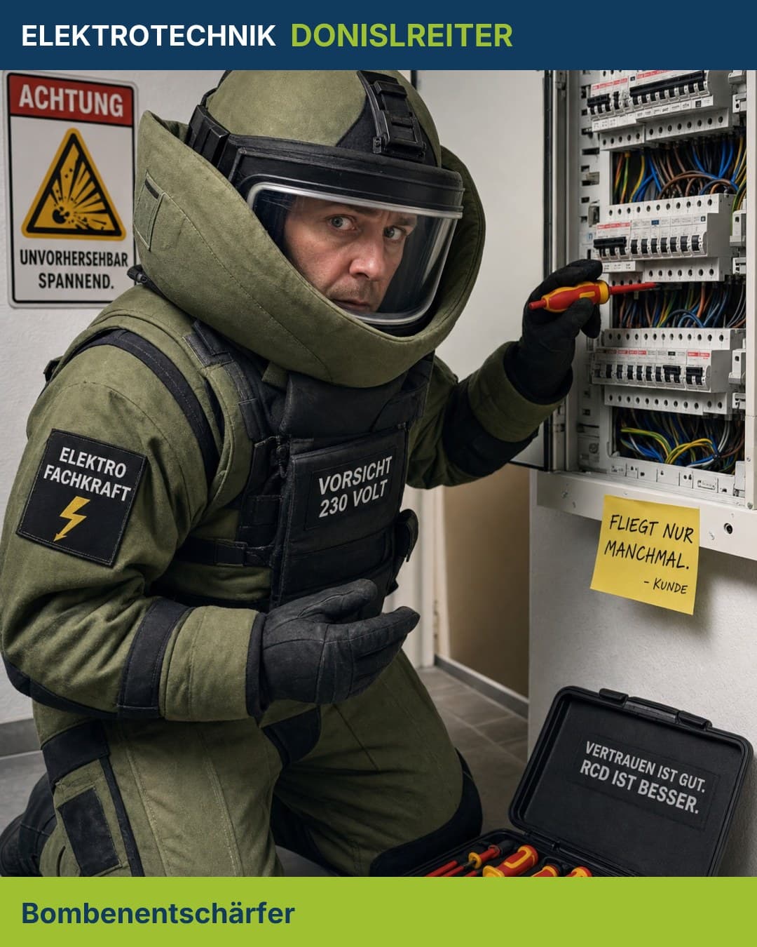 Wo Sekunden entscheiden, zählt jedes Detail. ⚡

Bombenentschärfer verlassen sich auf hochsensible Technik – von der Diag