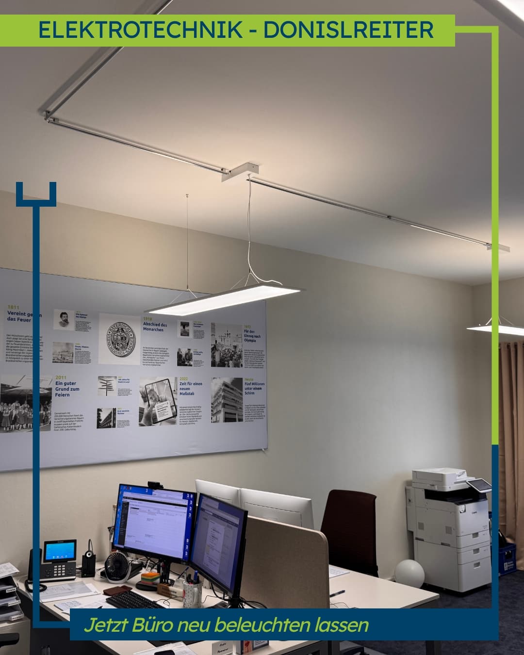 Dein Büro verdient besseres Licht. 💡

Für Dobler & Mayer – Versicherungskammer Bayern in Altötting haben wir eine moder