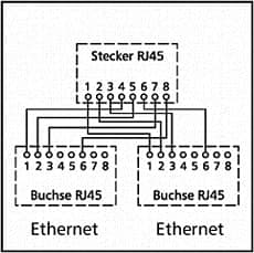 Wissen: Netzwerk Kabel in zwei splitten